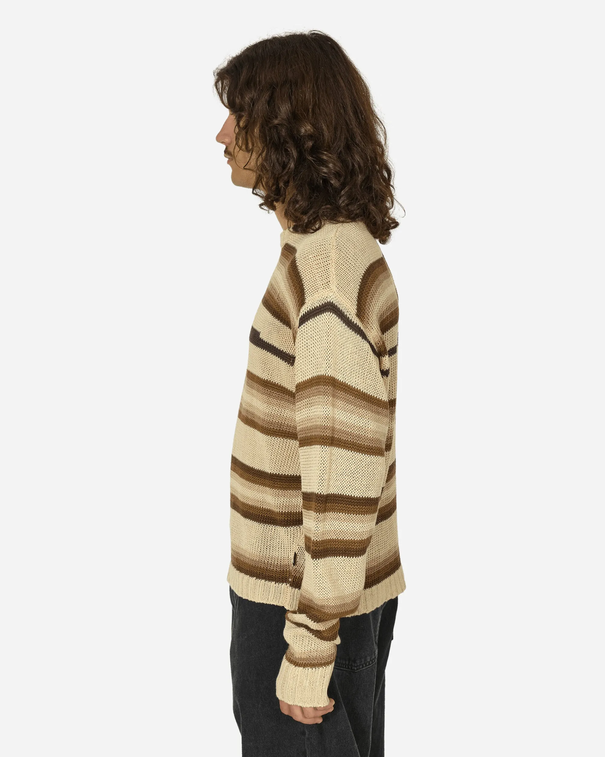 Stüssy Knitwear^Tonal Stripe Sweater Natural