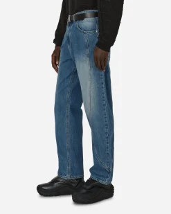 Unaffected Pants^Track Denim Pants Dark Blue
