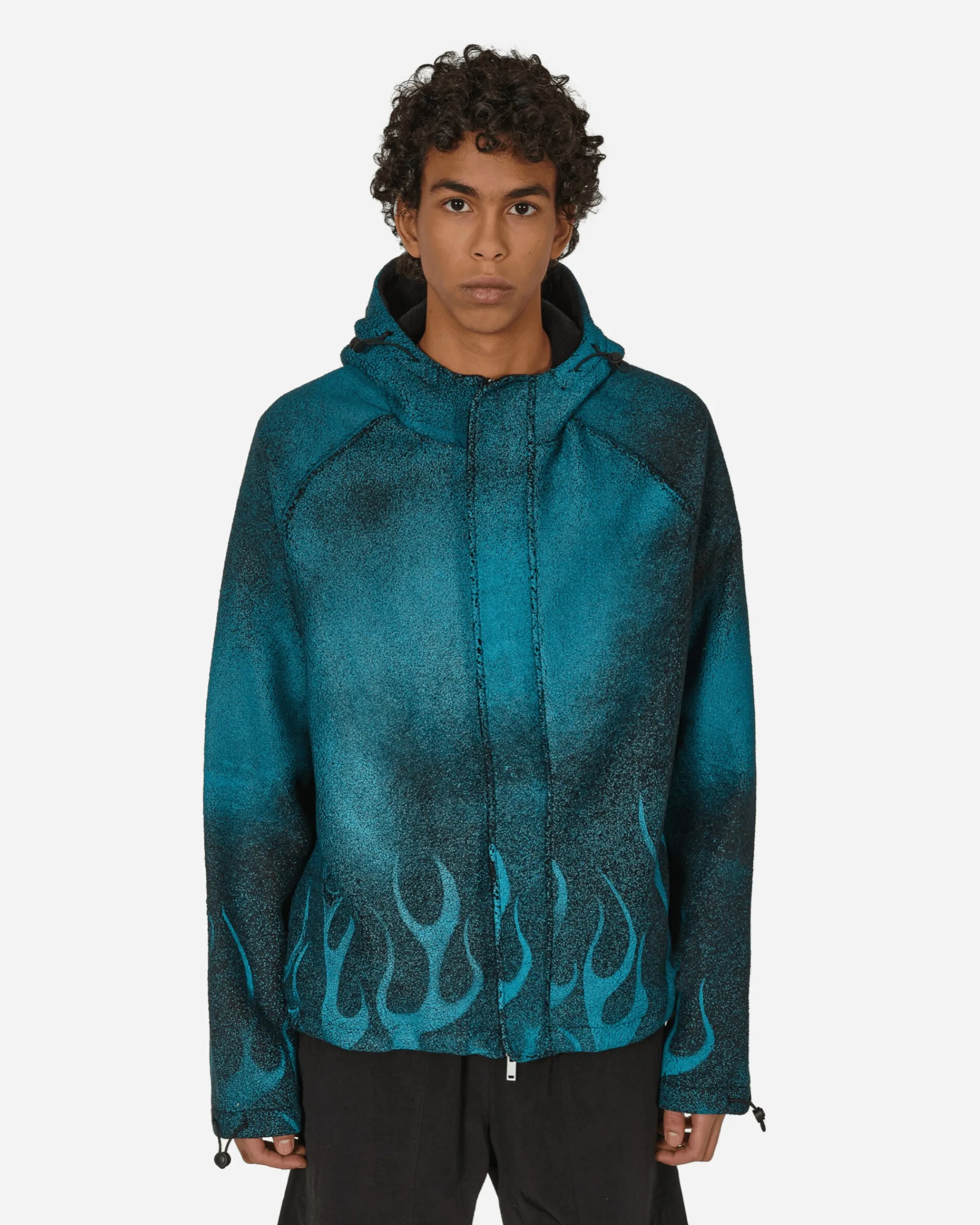 Haydenshapes Coats And Jackets^Traction Hooded Fleece Jacket Black Flames