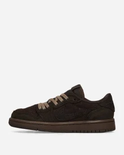 Nike Jordan Sneakers·Low|Sneakers^Travis Scott Air Jordan 1 Low (PS) Sneakers Velvet Brown / Dark Mocha