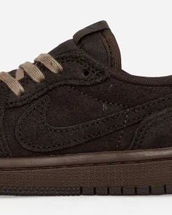 Nike Jordan Sneakers·Low|Sneakers^Travis Scott Air Jordan 1 Low (PS) Sneakers Velvet Brown / Dark Mocha