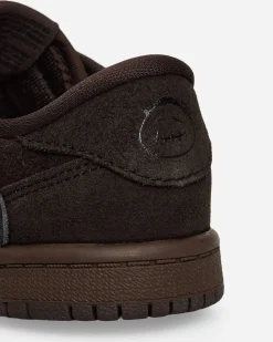 Nike Jordan Sneakers·Low|Kids^Travis Scott Air Jordan 1 Low (TD) Sneakers Velvet Brown / Dark Mocha
