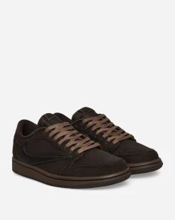 Nike Jordan Sneakers·Low|Sneakers^Travis Scott Air Jordan 1 Low Sneakers Velvet Brown / Dark Mocha