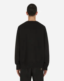 1017 ALYX 9SM Knitwear^Treated Logo Crewneck Sweater Black