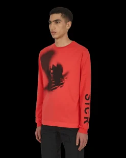 1017 ALYX 9SM T-Shirts^Treated Longsleeve T-Shirt Red
