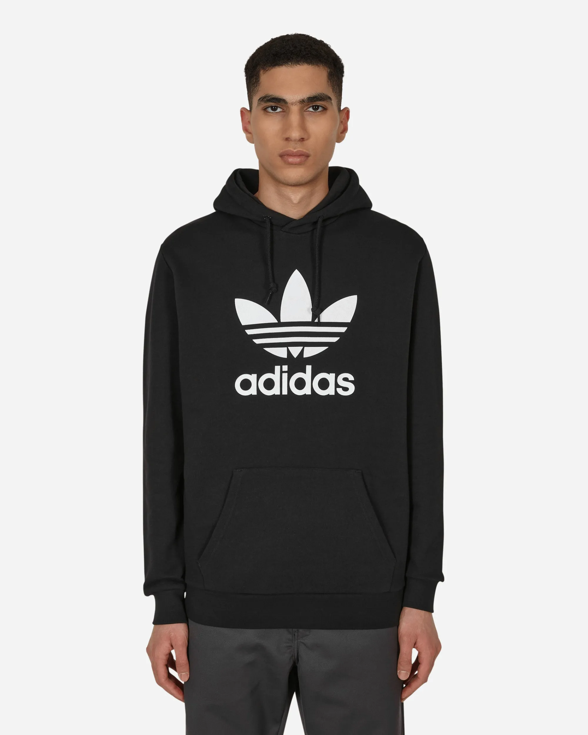 adidas Sweatshirts^Trefoil Hooded Sweatshirt Black