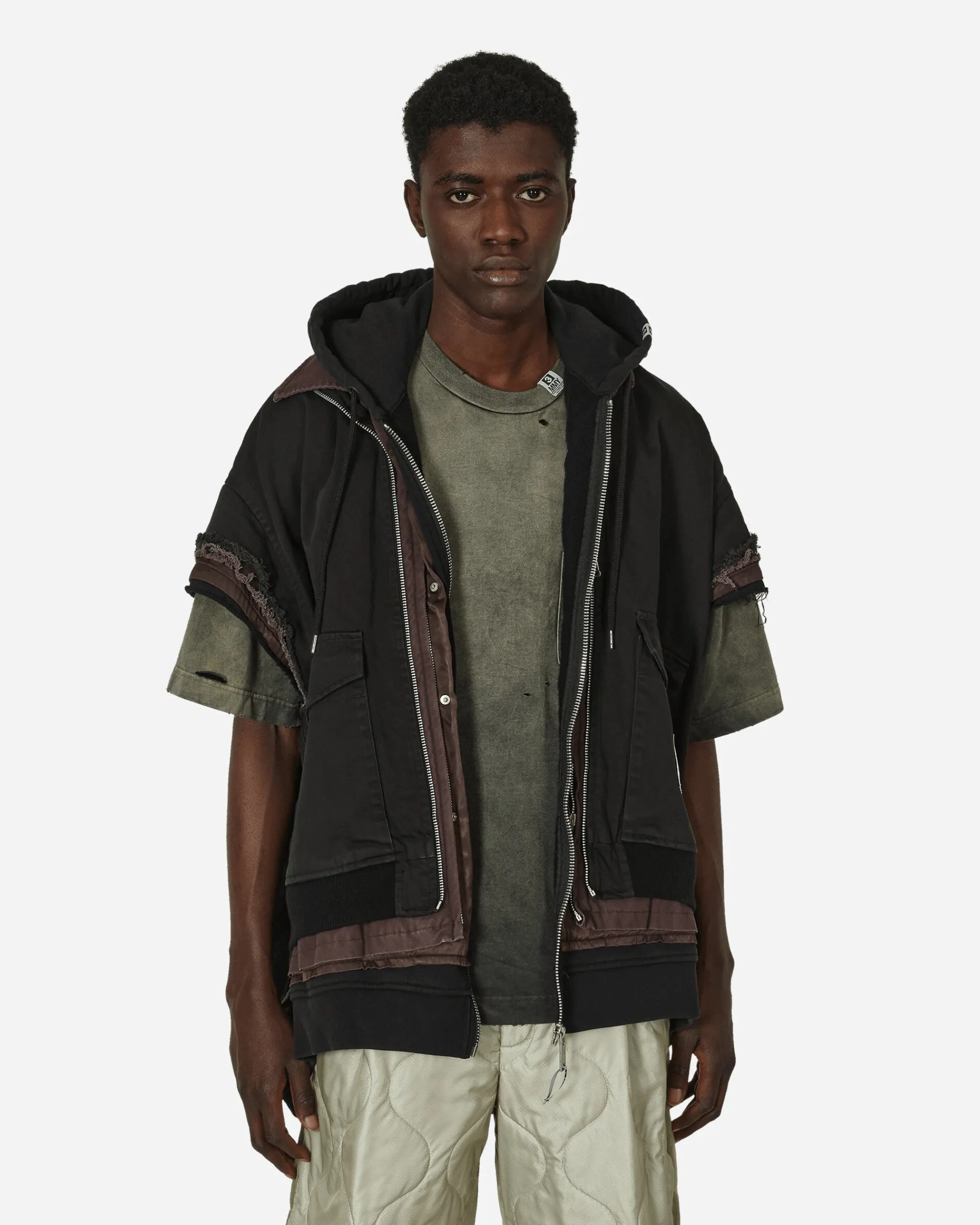 Maison MIHARA YASUHIRO Coats And Jackets^Triple Layered Vest Black