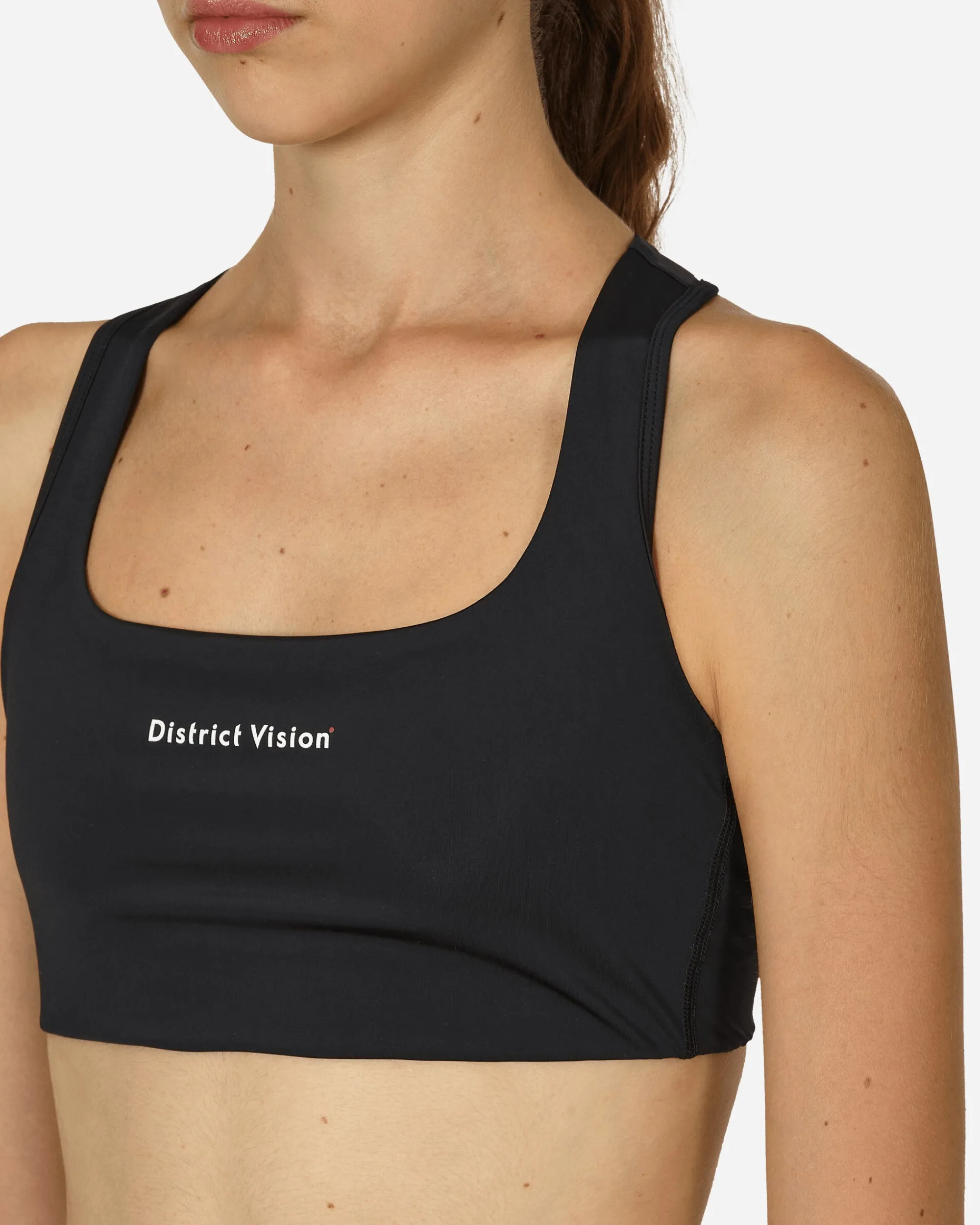 District Vision Underwear^Twin Layer Medium Support Bra Black