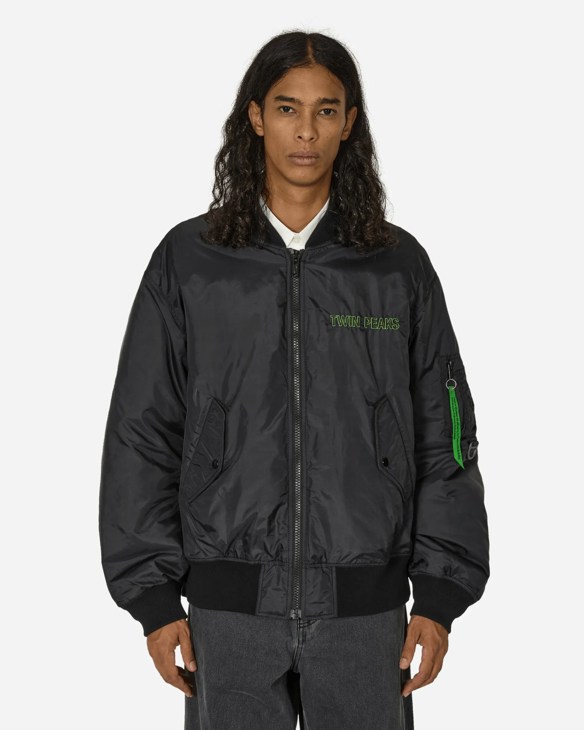 Undercover Coats And Jackets^Twin Peaks Nylon MA-1 Jacket Black