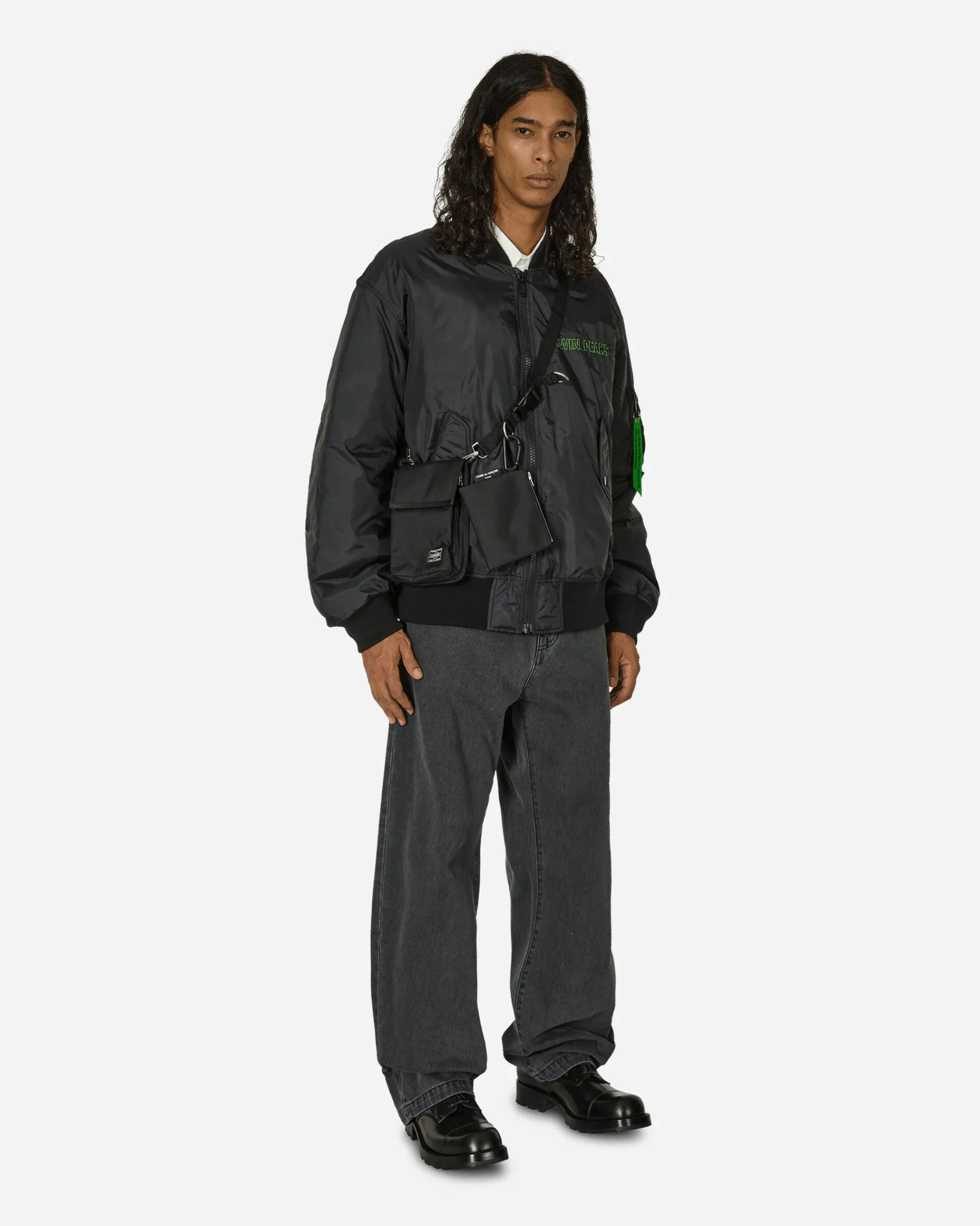 Undercover Coats And Jackets^Twin Peaks Nylon MA-1 Jacket Black