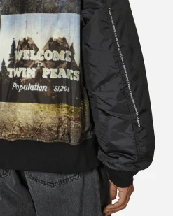 Undercover Coats And Jackets^Twin Peaks Nylon MA-1 Jacket Black