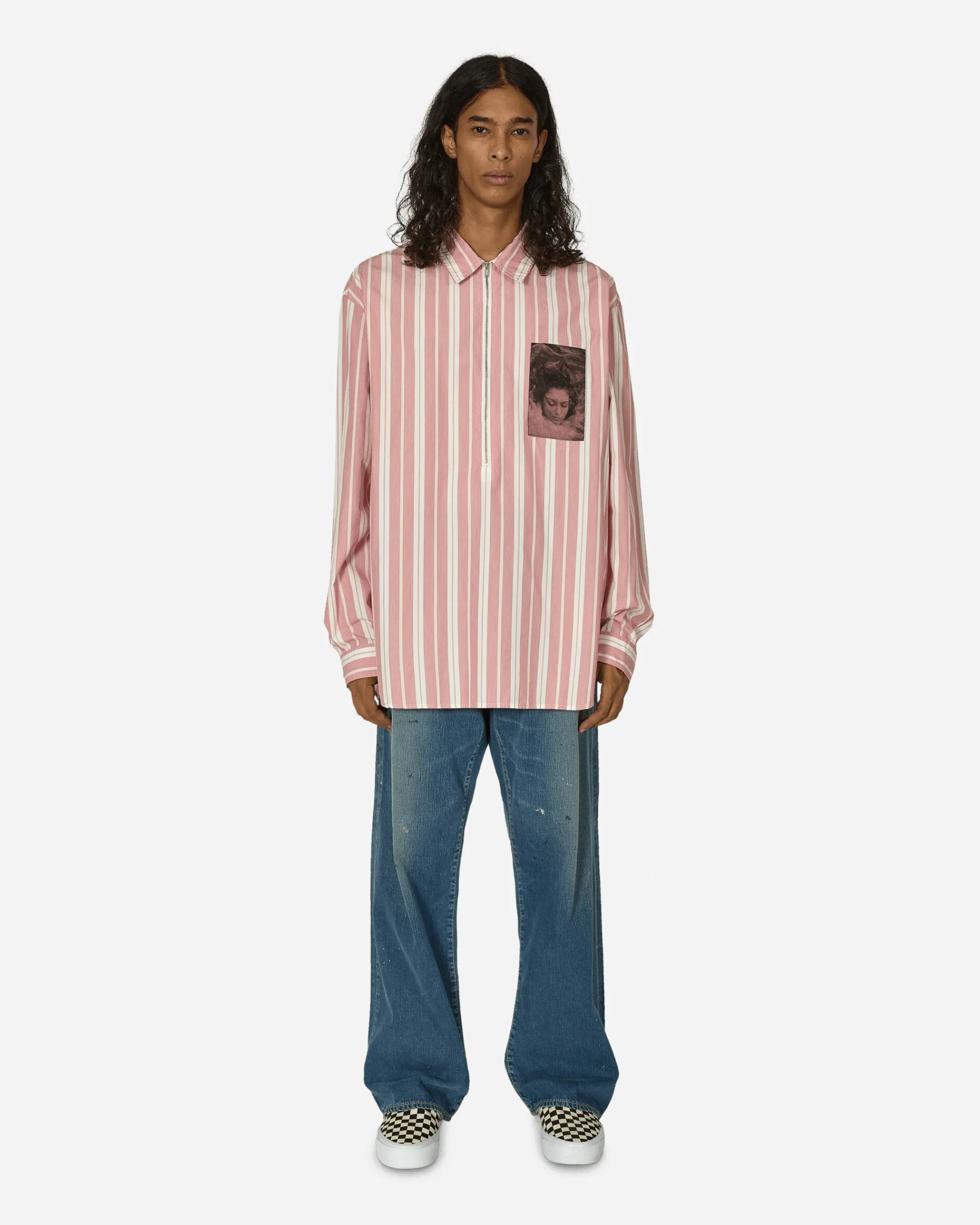 Undercover Shirts^Twin Peaks Striped Shirt Red