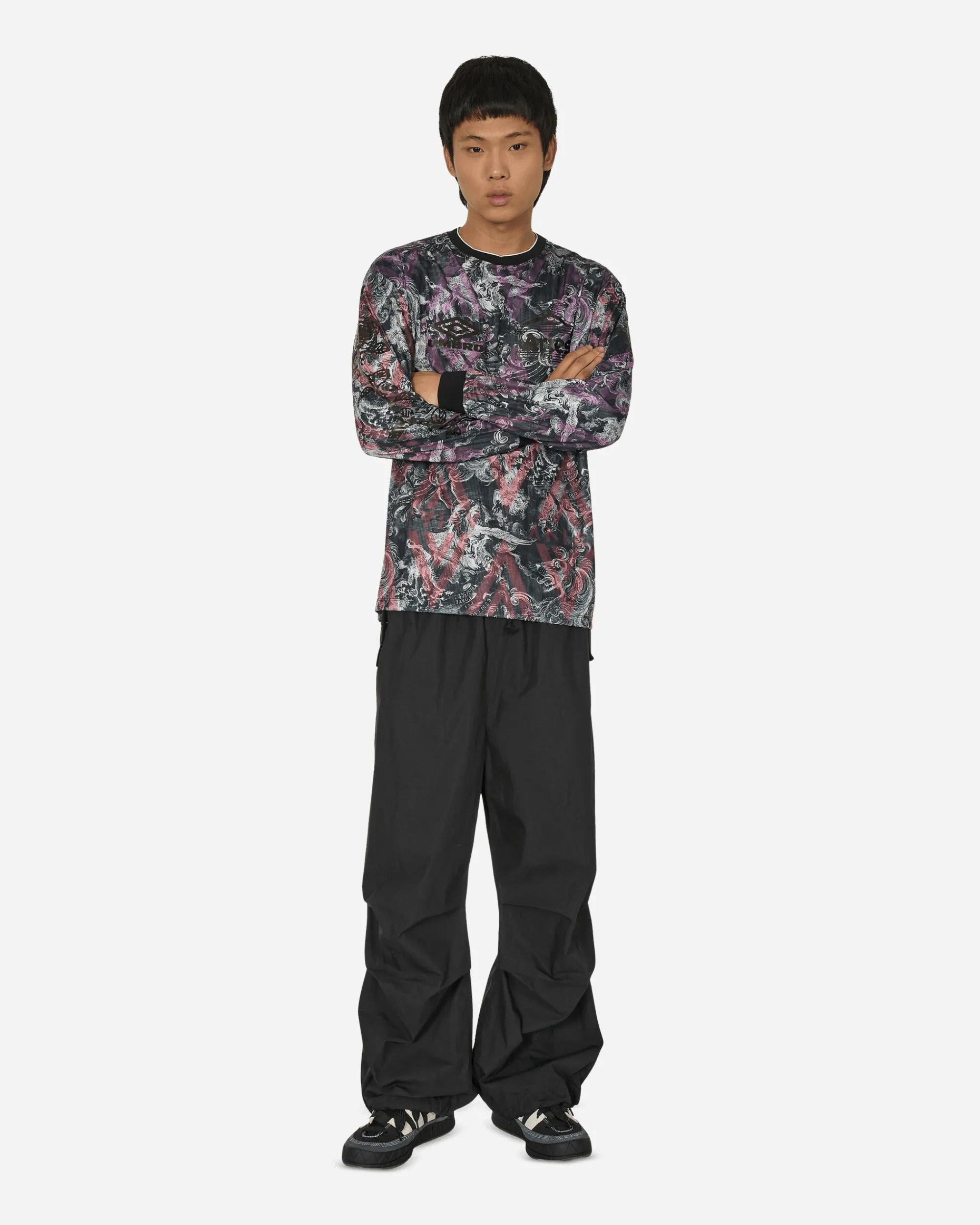 Aries T-Shirts^Umbro Goalie Longsleeve Football Jersey Black