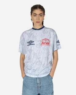 Aries T-Shirts^Umbro Roses Football Jersey White