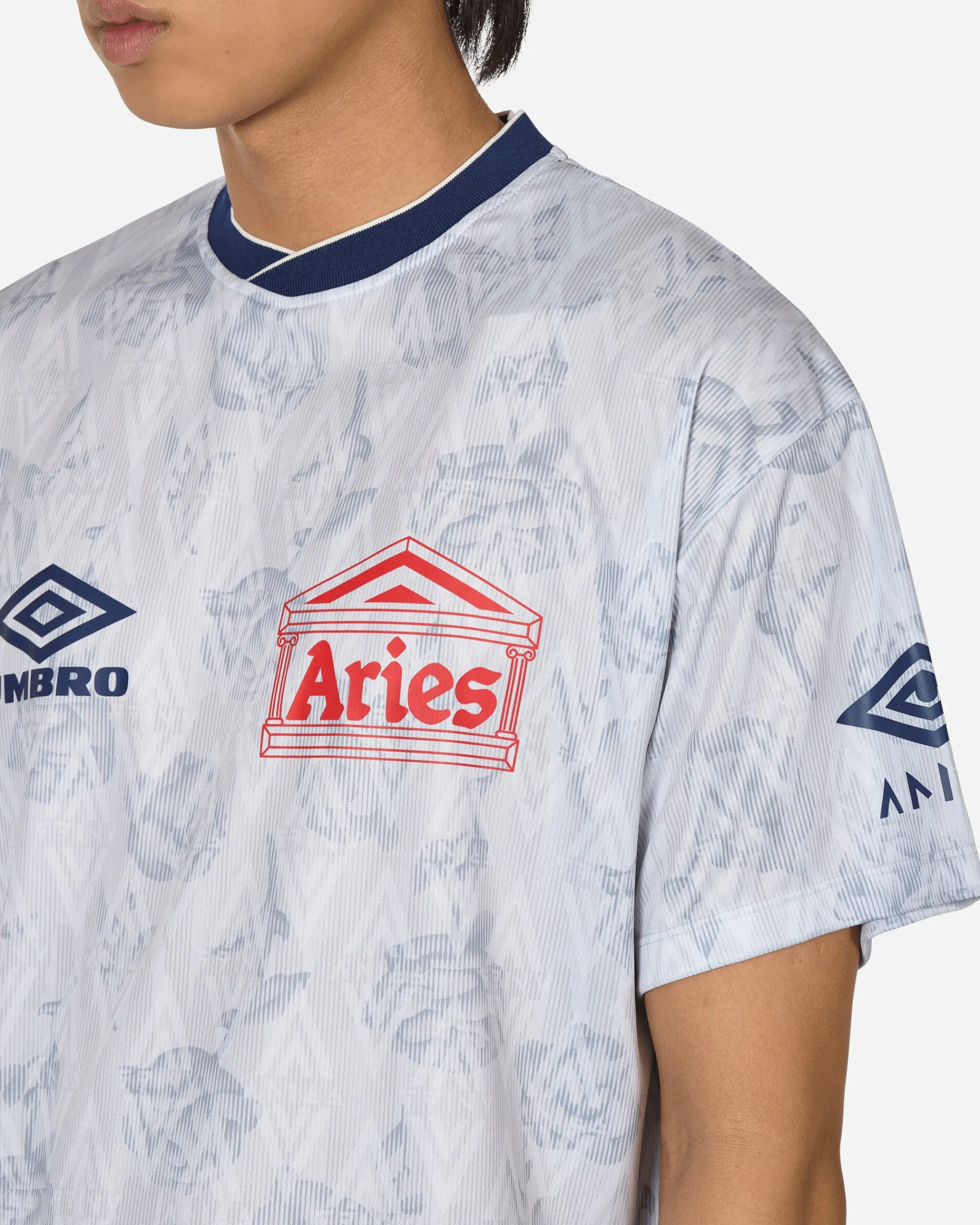 Aries T-Shirts^Umbro Roses Football Jersey White