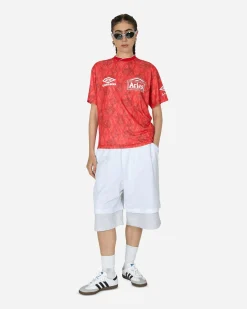 Aries T-Shirts^Umbro Roses Football Jersey Red
