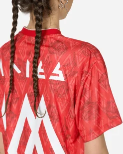 Aries T-Shirts^Umbro Roses Football Jersey Red