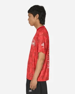Aries T-Shirts^Umbro Roses Football Jersey Red