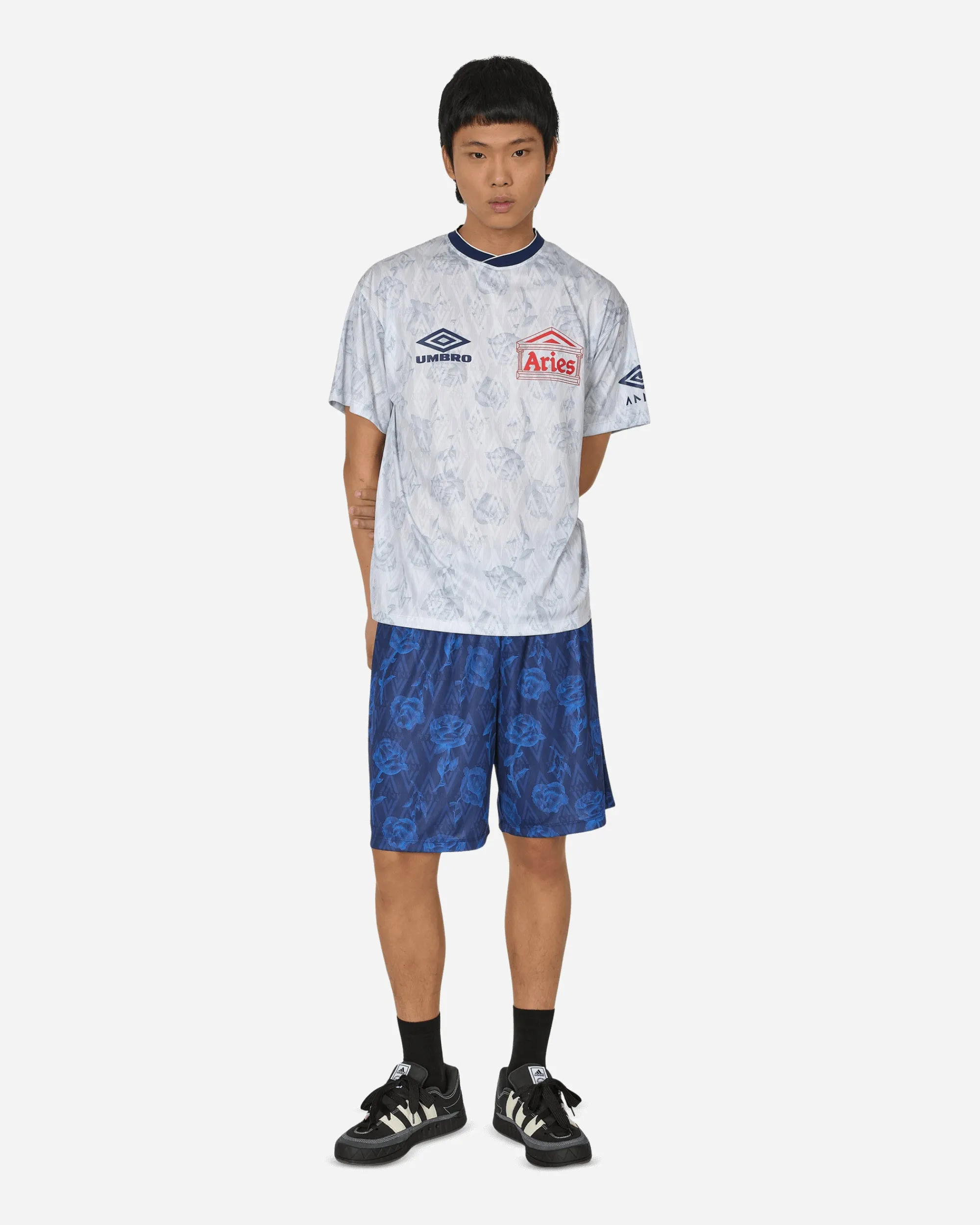 Aries Shorts^Umbro Roses Football Shorts Blue