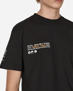 Space Available T-Shirts^Upcycled Case Study T-Shirt Black
