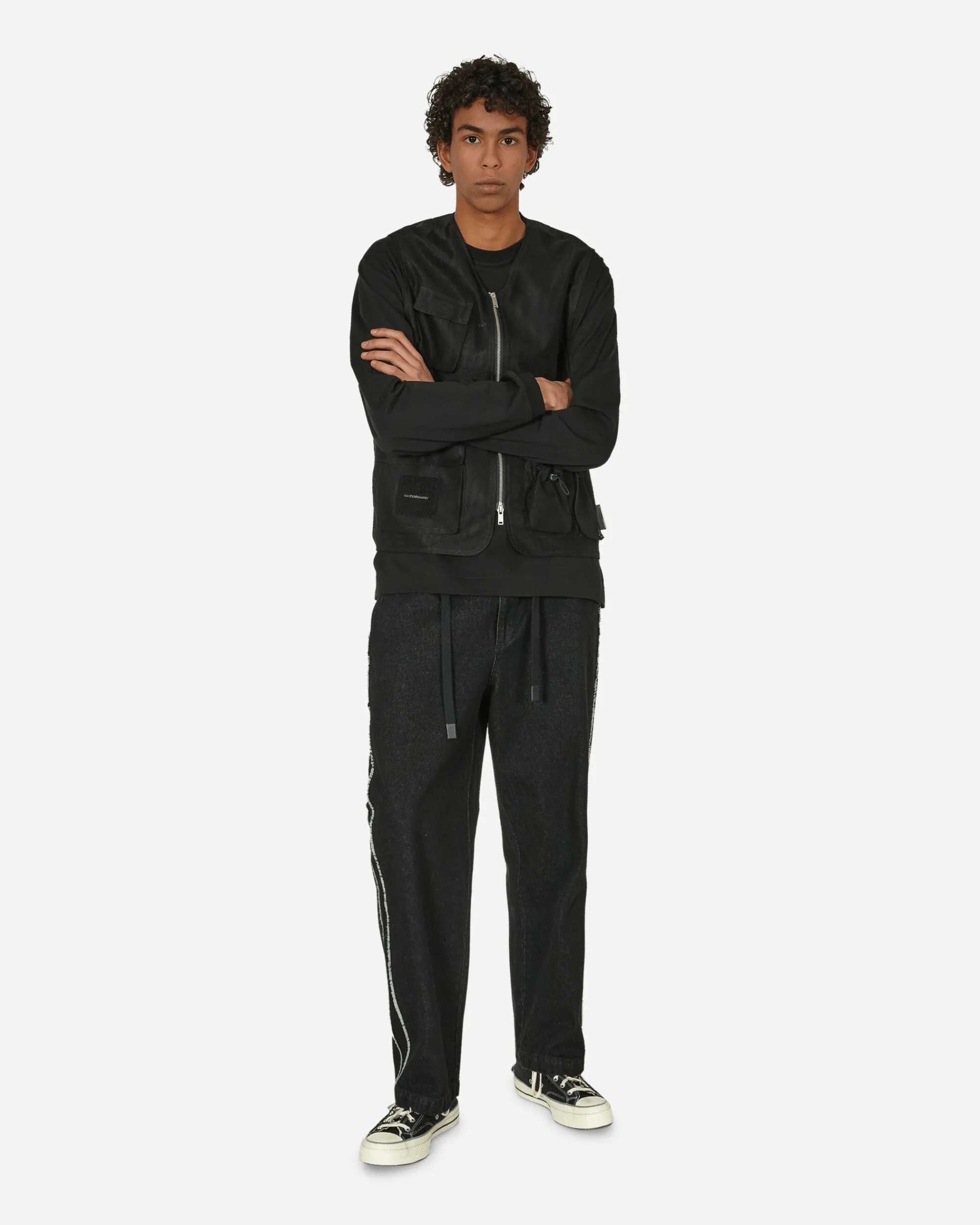 Haydenshapes Coats And Jackets^Utility Net Vest Black