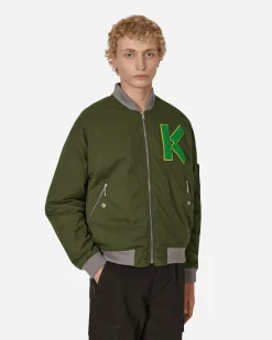 KENZO Paris Coats And Jackets^Varsity Bomber Jacket Green