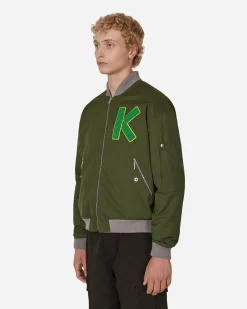 KENZO Paris Coats And Jackets^Varsity Bomber Jacket Green