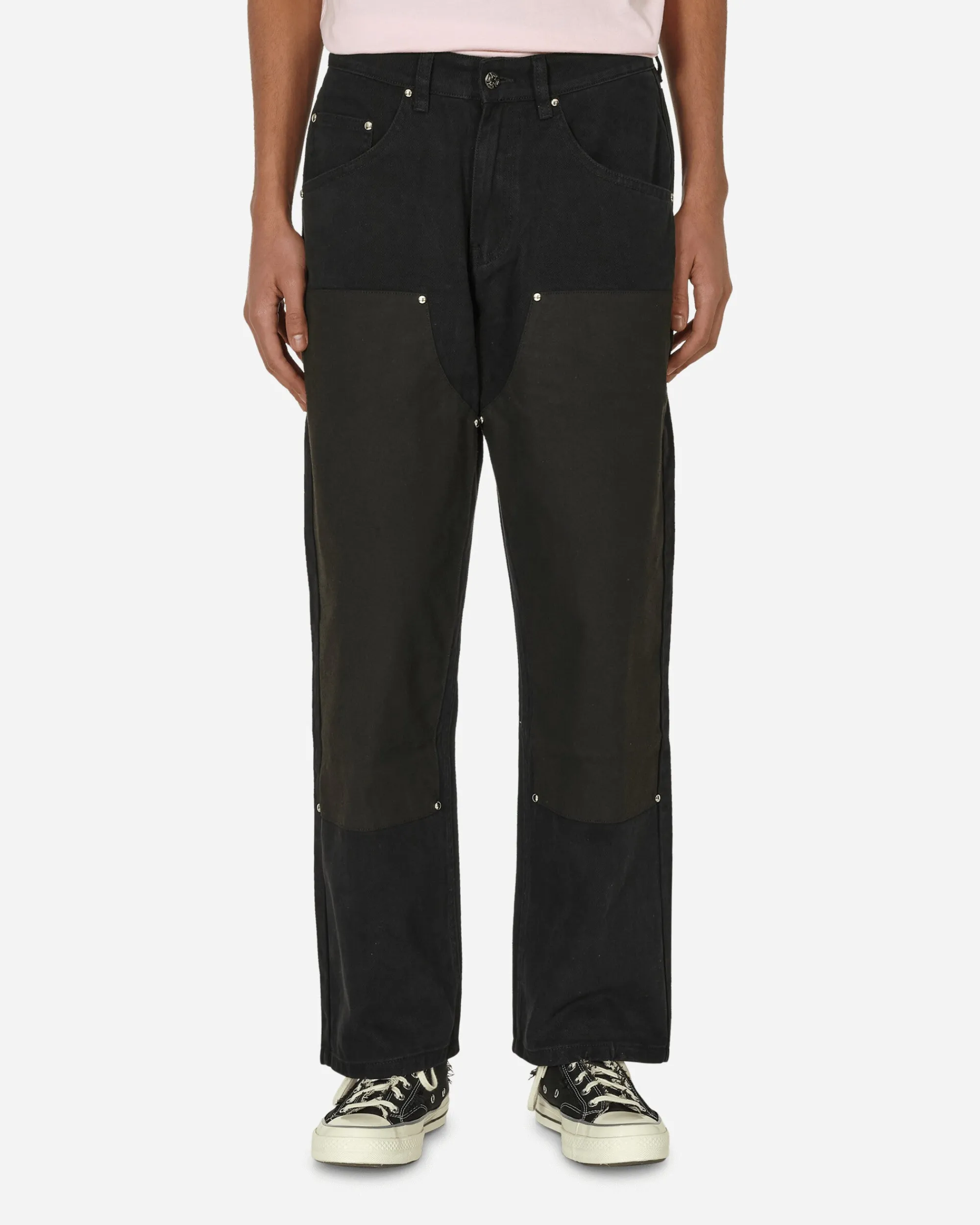 Stingwater Pants^Vegan Suede Double Knee Canvas Pants Black