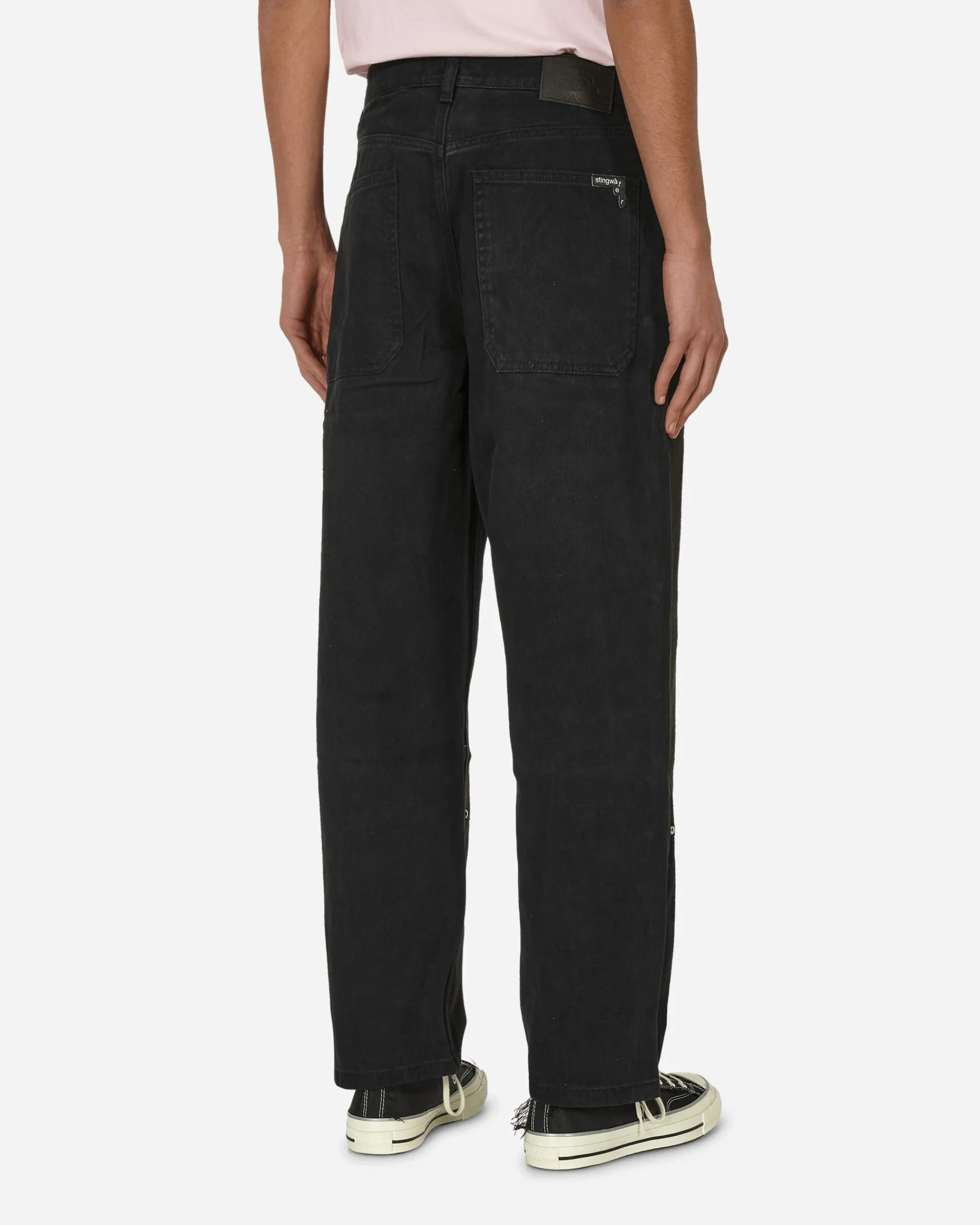 Stingwater Pants^Vegan Suede Double Knee Canvas Pants Black