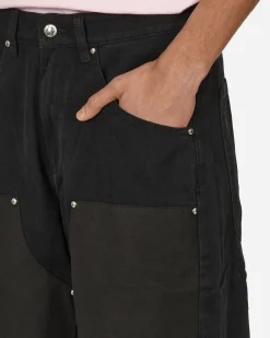Stingwater Pants^Vegan Suede Double Knee Canvas Pants Black