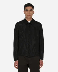 Comme Des Garçons Black Coats And Jackets^Velvet Zip Jacket Black