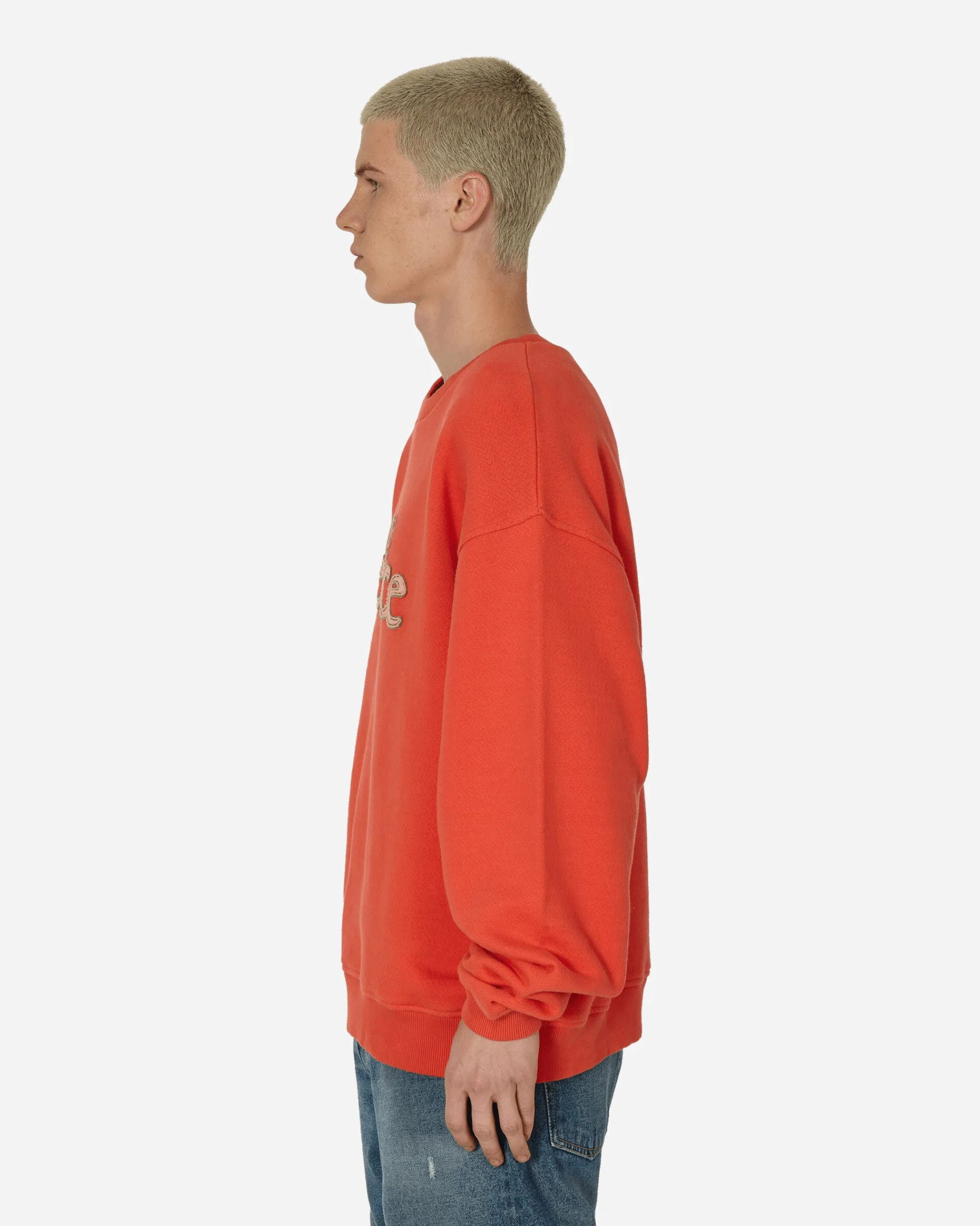 ERL Sweatshirts^Venice Crewneck Sweatshirt Red