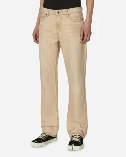 Guess USA Pants^Vintage Denim Straight Leg Pants Beige