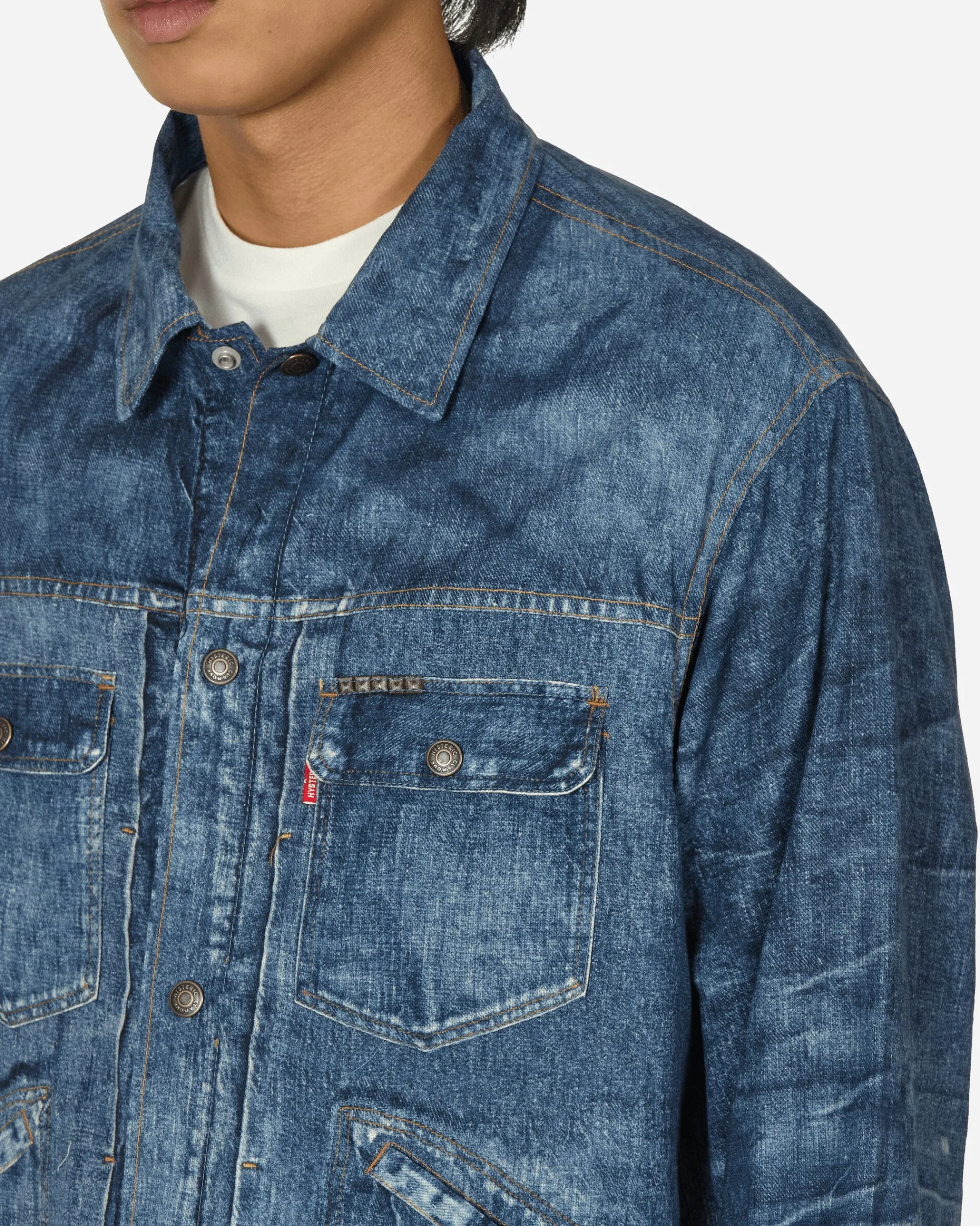 Hysteric Glamour Coats And Jackets^Vintage Denim Transcription Trucker Jacket Indigo