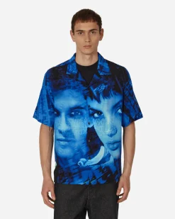 Pleasures Shirts^Virus Rayon Button Down Shirt Black