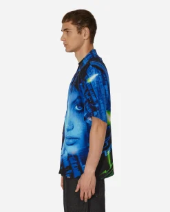 Pleasures Shirts^Virus Rayon Button Down Shirt Black