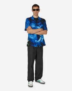 Pleasures Shirts^Virus Rayon Button Down Shirt Black