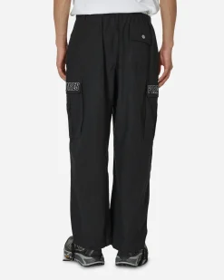 Pleasures Pants^Visitor Wide Cargo Pants Black