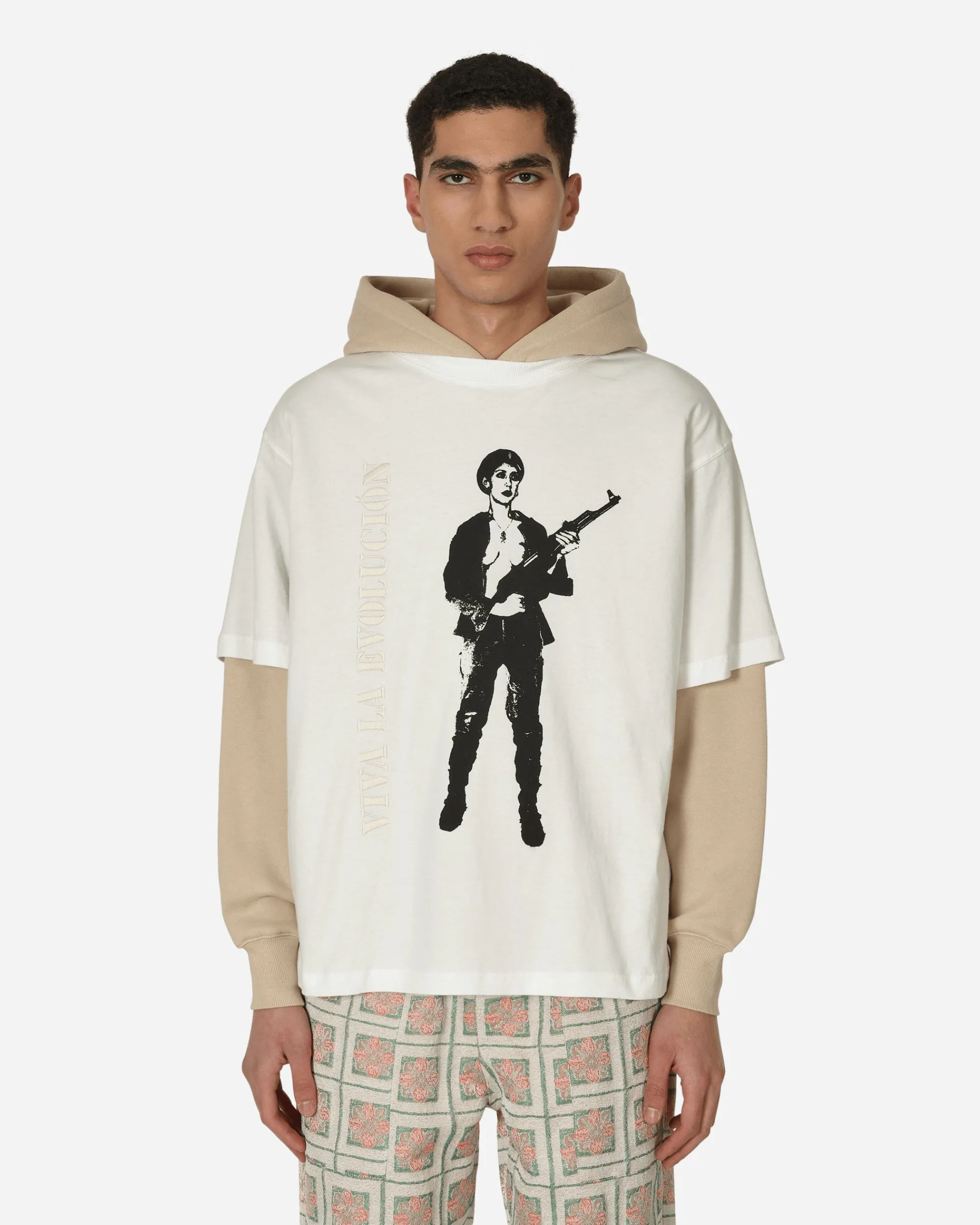 Pleasures Sweatshirts^Viva Hooded Sweatshirt Beige