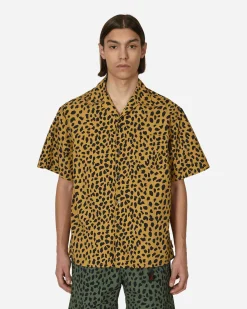 Gramicci Shirts^WACKO MARIA Open Collar Shirt Beige