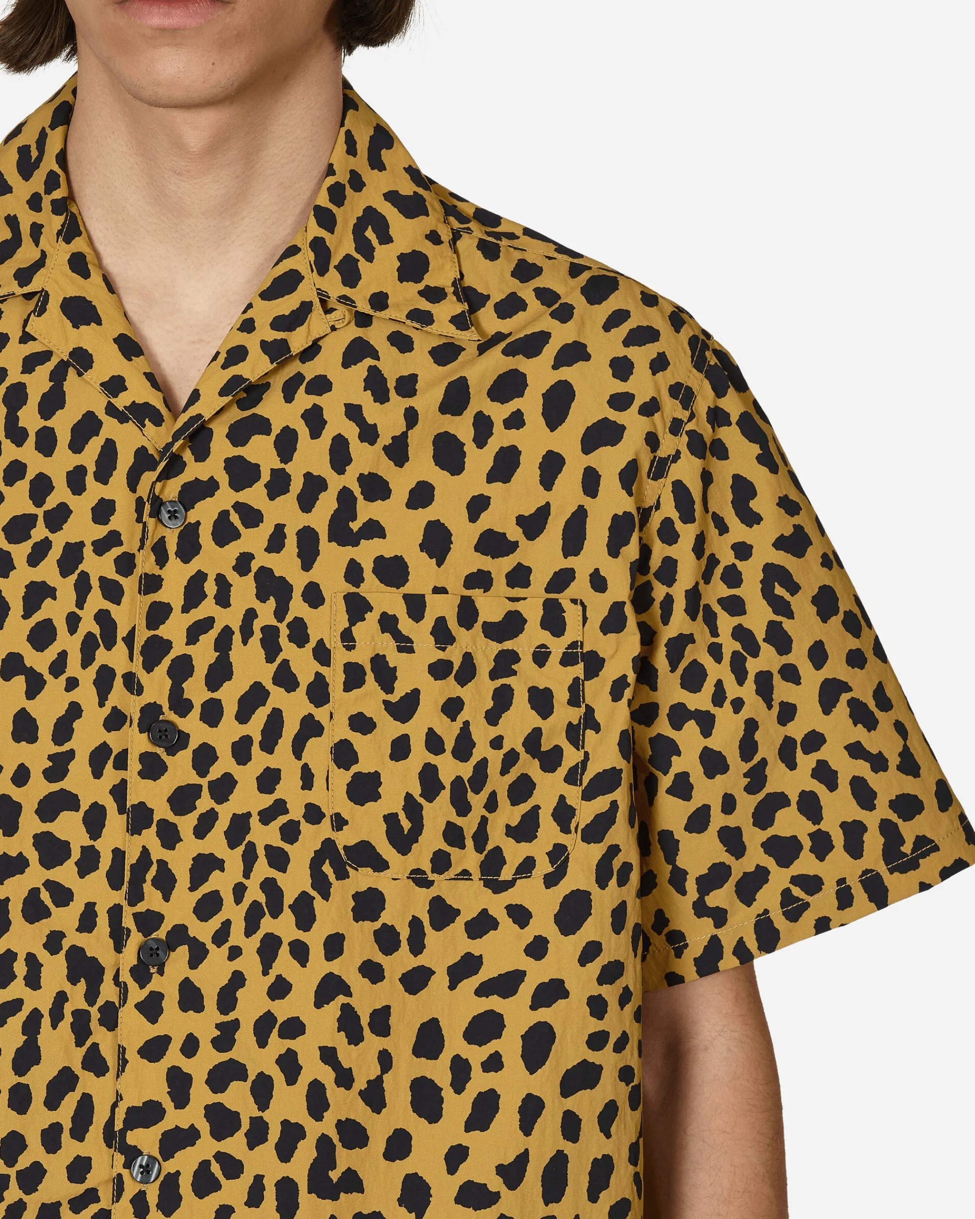 Gramicci Shirts^WACKO MARIA Open Collar Shirt Beige