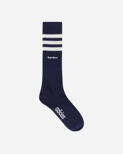 adidas Underwear^Wales Bonner Socks Wonder White / Collegiate Navy