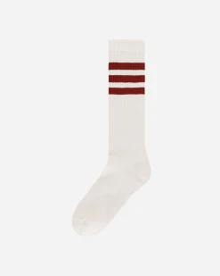 adidas Underwear^Wales Bonner Socks Wonder White / Burgundy