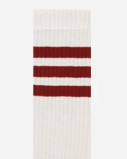 adidas Underwear^Wales Bonner Socks Wonder White / Burgundy