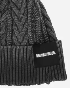 Neighborhood Hats|Hats^Washed Cable Beanie Black