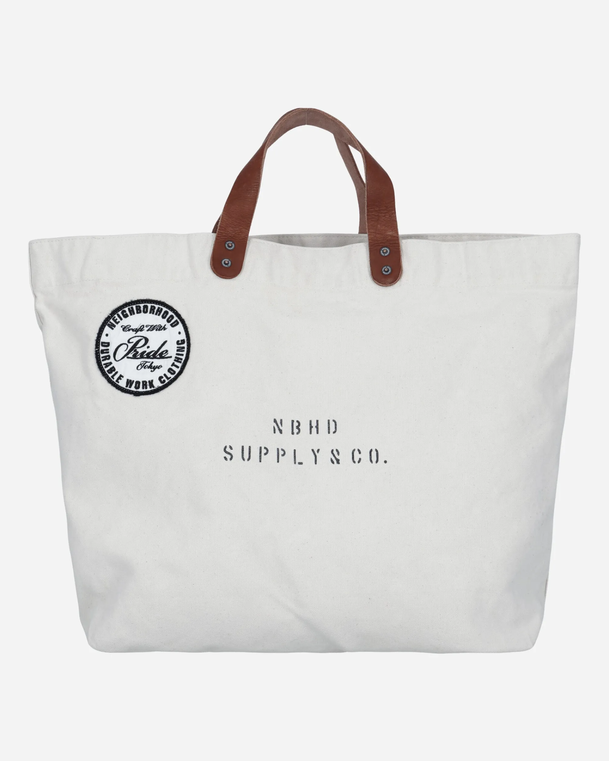 Neighborhood Bags·Tote|Bags·Tote^Washed Canvas Tote Bag Natural