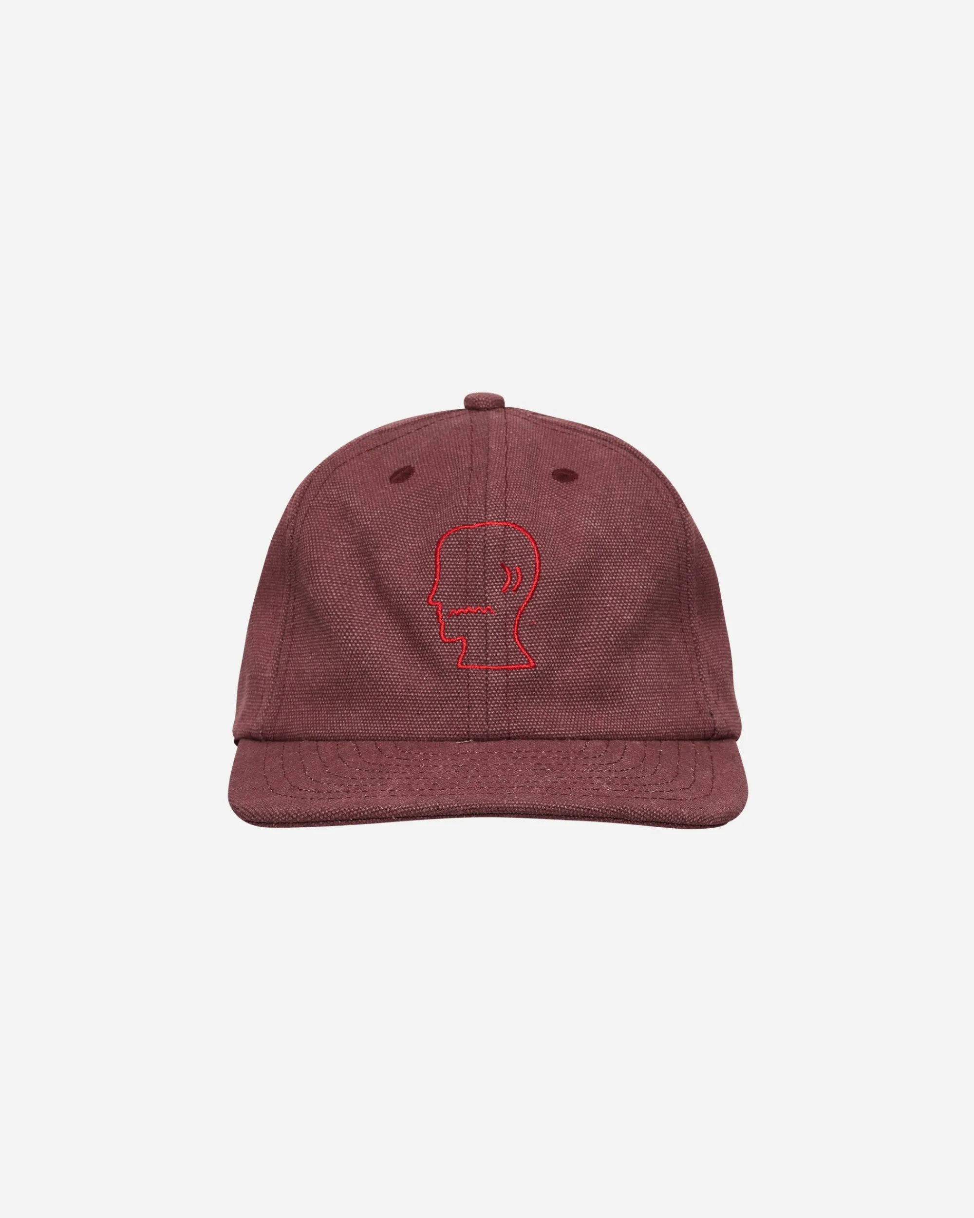 Brain Dead Hats|Hats^Washed Twill Logohead Hat Raspberry