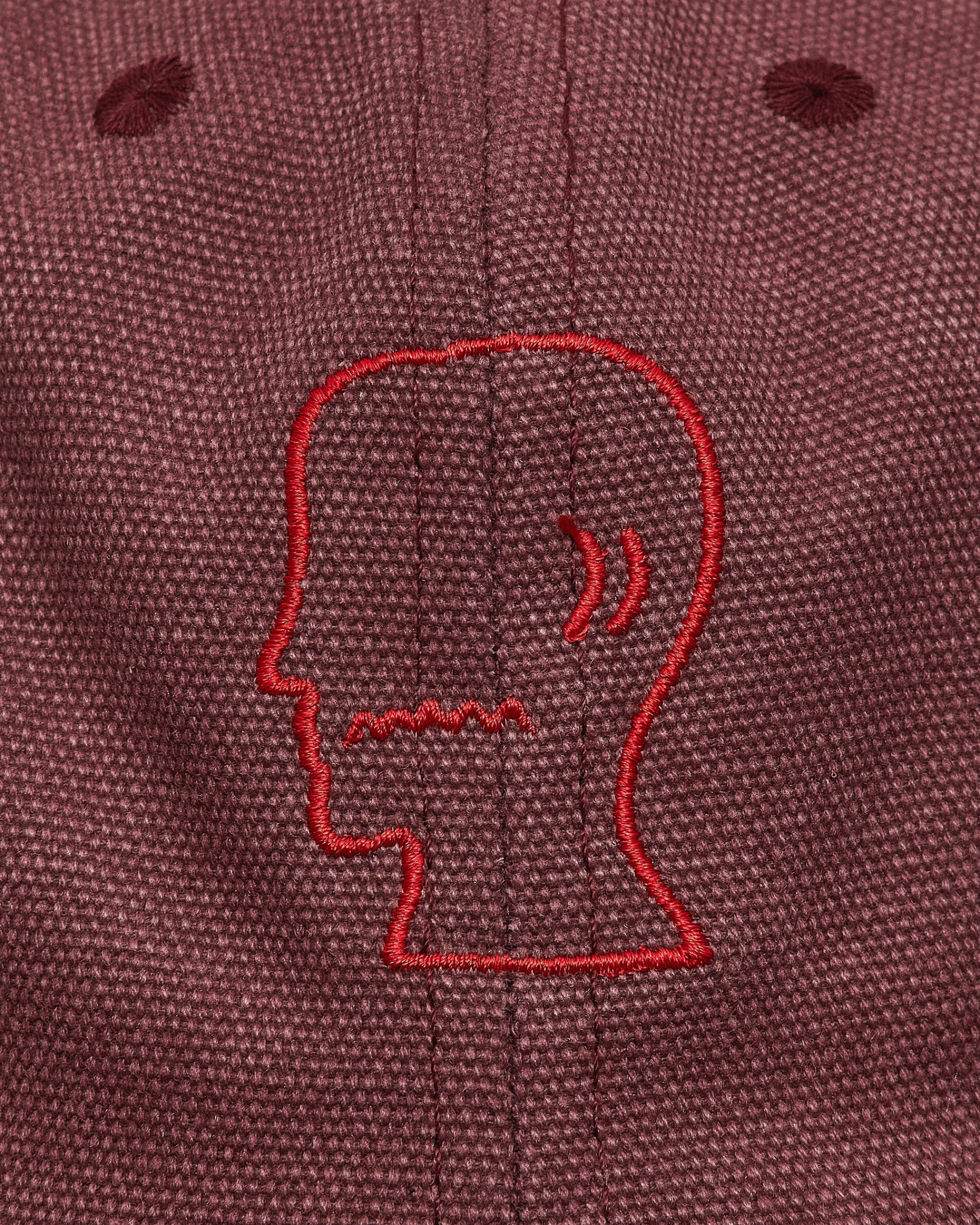 Brain Dead Hats|Hats^Washed Twill Logohead Hat Raspberry