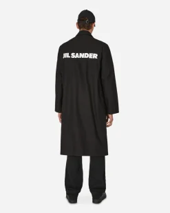 Jil Sander Coats And Jackets^Water-Repellent Cotton Coat Black