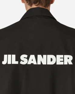 Jil Sander Coats And Jackets^Water-Repellent Cotton Coat Black